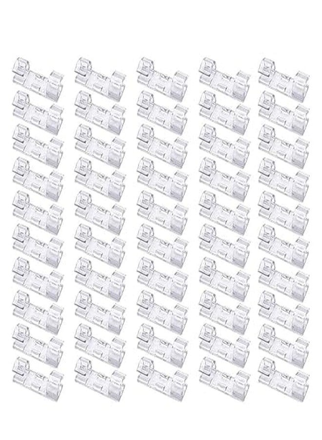 Zerolex 60 Pcs Self Adhesive Cable Management Clips, Cable Organizers Sticky Wire Clips Cord Holder for TV PC Laptop Ethernet Cable Desktop Home Office (Large,Transparent) - Image 1